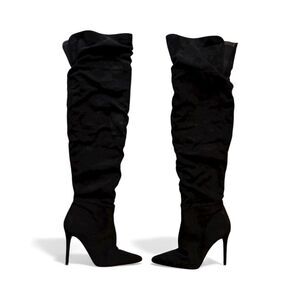 Jessica Simpson Women's Black Over The Knee Stiletto Boots Size 7.5